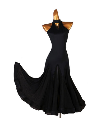 Off-shoulder Black Ballroom Gown