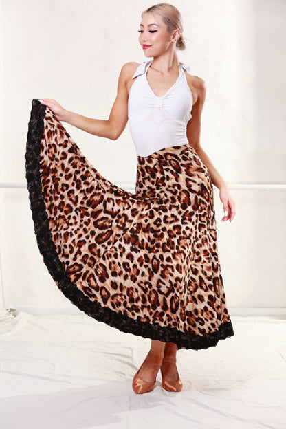 Leopard supreme Ballroom Skirt