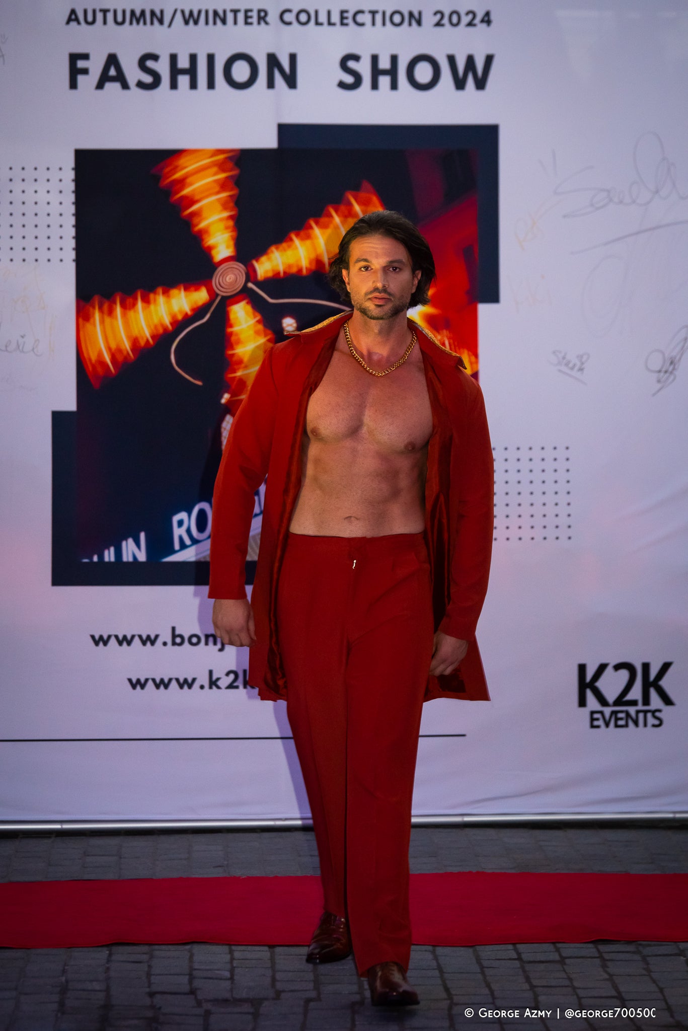 Moulin Rouge Collection Men's flamenco Royal Set(Autumn/Winter Fashion Show 2024)