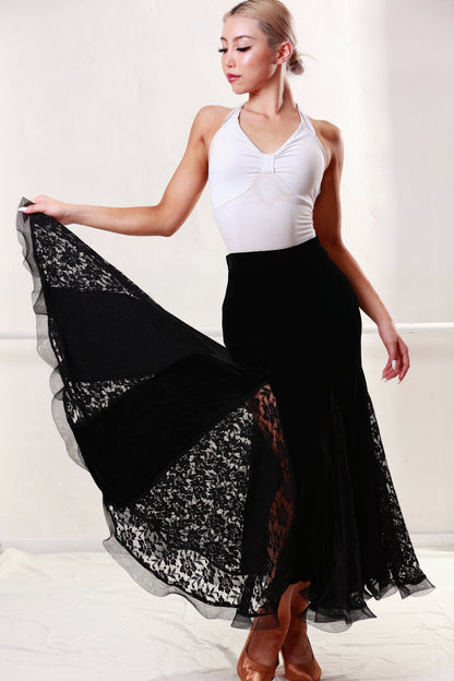 BonjourRoyale Ballroom Practice Wear Skirt