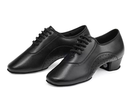 ITENDANCE Boy's Leather Latin Dance Shoes