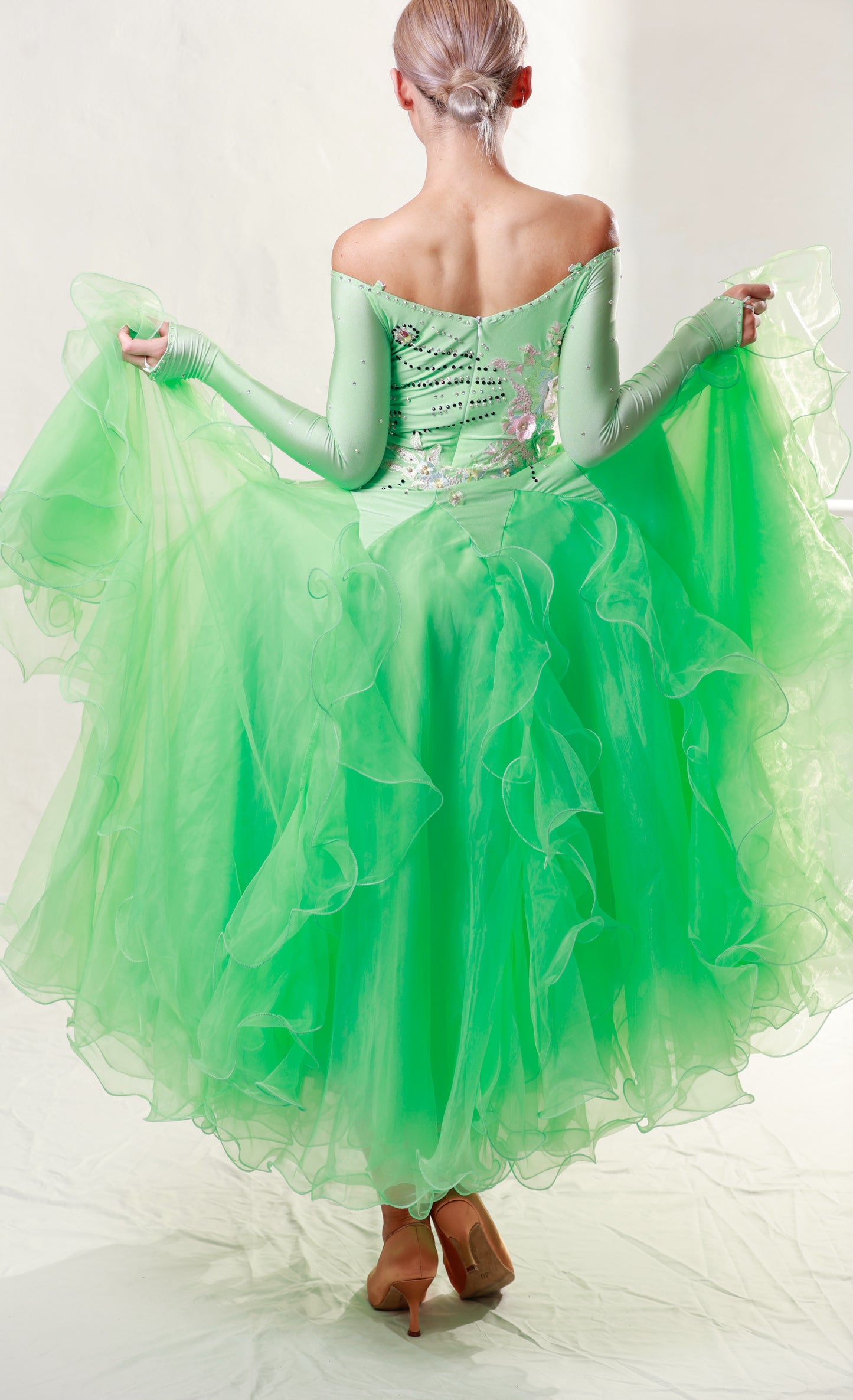 Ballroom Second Hand Light Green Dress