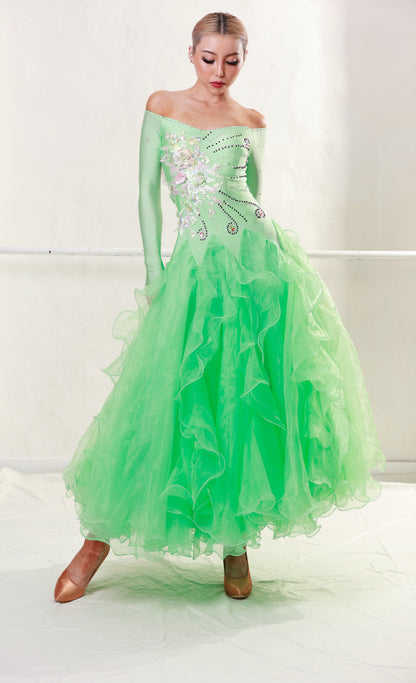 Ballroom Second Hand Light Green Dress