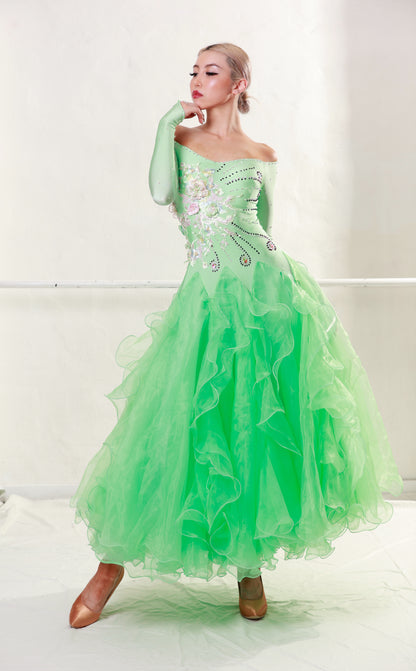 Ballroom Second Hand Light Green Dress