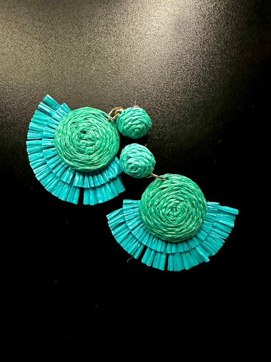 Paradise Retreat Fan-shaped Earrings