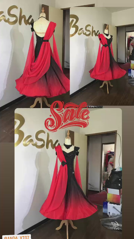 Ballroom Comp Secondhand Red Dress Sale